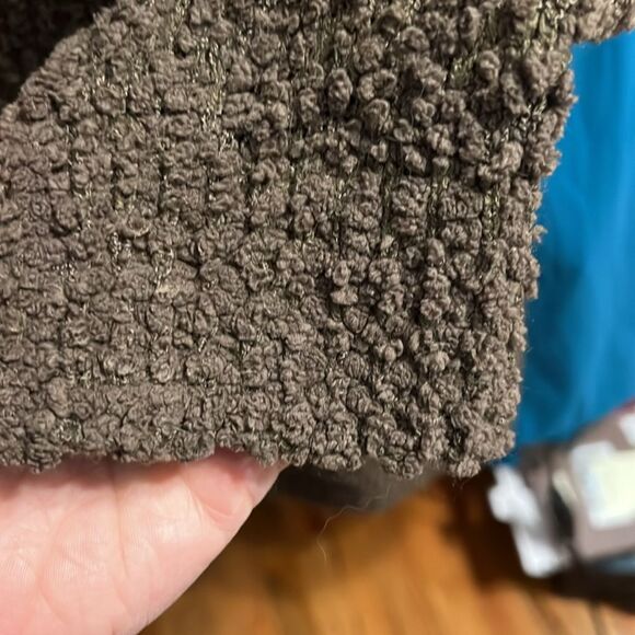 Sz M, Bobeau Olive Green Textured Popcorn Open Cardigan w pockets P2P=19.5“ - Picture 7 of 7